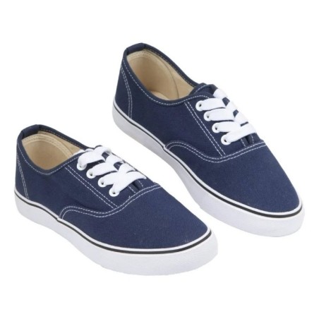 Chaussure en toile bleu